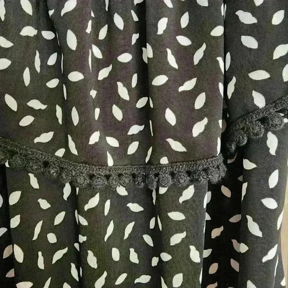 OP Ocean Pacific Black Off Shoulder Beach Vacation Dress Made in Mexico Large - Picture 7 of 9